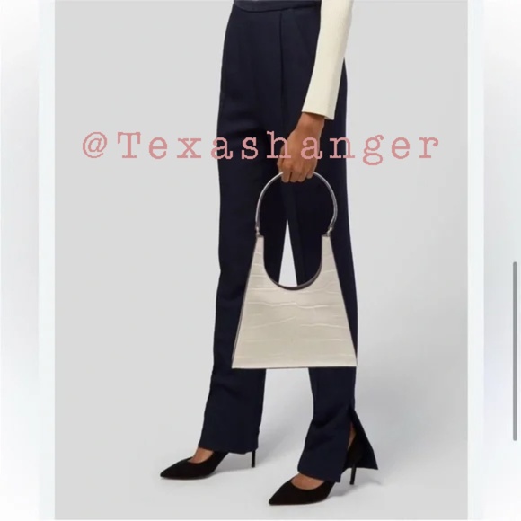 NWT STAUD Rey Shoulder Bag Cream - Picture 5 of 16